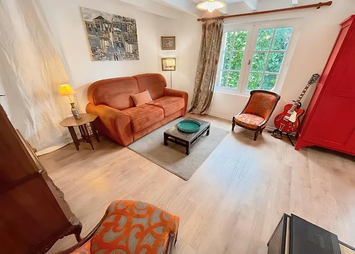 度假居 Normandy Style - Centre A 5 Min En Voiture - Parking Gratuit Sur Place 滨海图维列